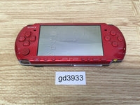 gd3933 Plz Read Item Condi PSP-3000 RADIANT RED SONY PSP Console Japan