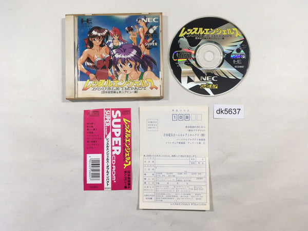 dk5637 Wrestling Angels Double Impact ARCADE CD ROM 2 PC Engine Japan