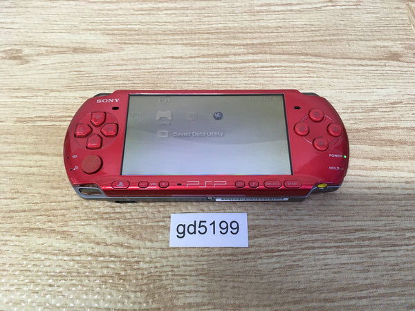 gd5199 Plz Read Item Condi PSP-3000 RADIANT RED SONY PSP Console Japan