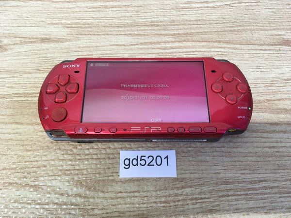 gd5201 Plz Read Item Condi PSP-3000 RADIANT RED SONY PSP Console Japan