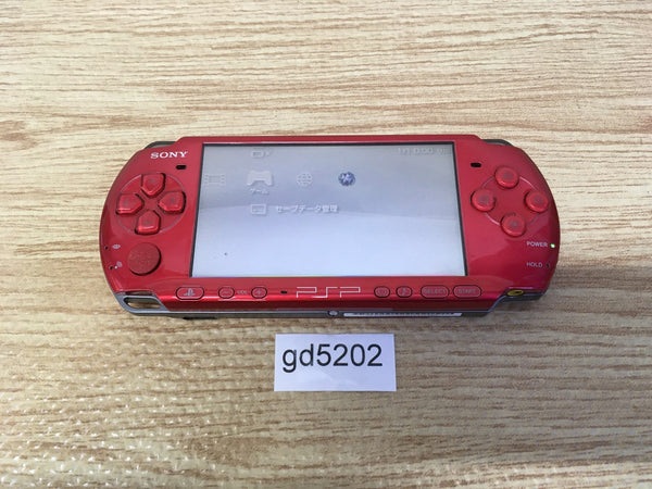 gd5202 Plz Read Item Condi PSP-3000 RADIANT RED SONY PSP Console Japan