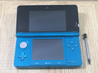 lf3212 Plz Read Item Condi Nintendo 3DS Aqua Blue Console Japan