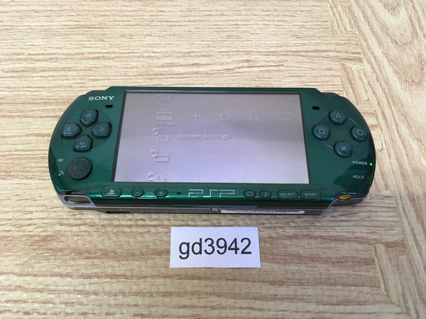 gd3942 Plz Read Item Condi PSP-3000 SPIRITED GREEN SONY PSP Console Japan