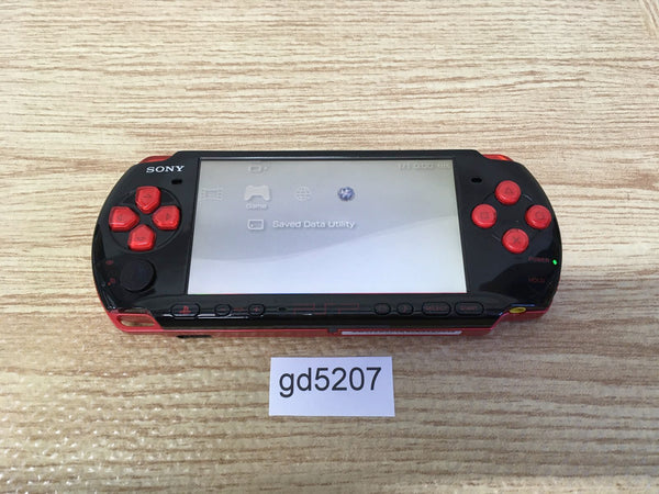 gd5207 Plz Read Item Condi PSP-3000 BLACK & RED SONY PSP Console Japan