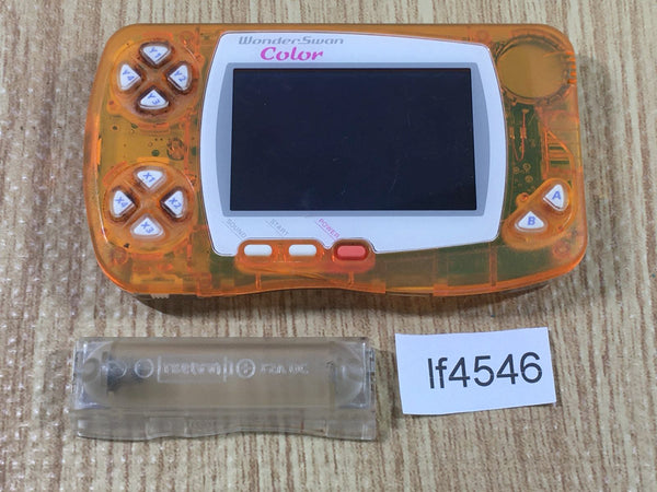 lf4546 Not Working Wonder Swan Color Crystal Orange Bandai Console Japan