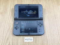 kh2733 Plz Read Item Condi Nintendo NEW 3DS LL XL METALLIC BLACK Console Japan