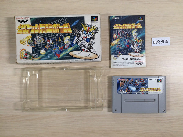 ue3855 Battle Dodgeball Gundam BOXED SNES Super Famicom Japan