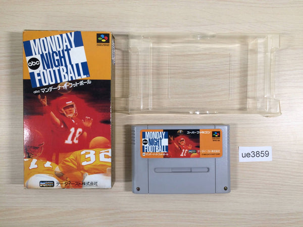 ue3859 ABC Monday Night Football BOXED SNES Super Famicom Japan