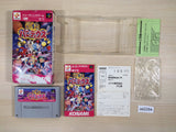 ue2284 Jikkyou Oshaberi Parodius Forever With Me BOXED SNES Super Famicom Japan