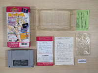 ue2284 Jikkyou Oshaberi Parodius Forever With Me BOXED SNES Super Famicom Japan