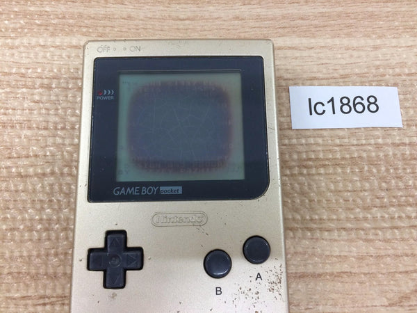 lc1868 Plz Read Item Condi GameBoy Pocket Gold Game Boy Console Japan