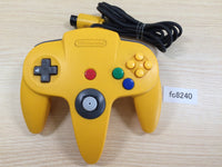 fc8240 Nintendo 64 Controller Yellow N64 Japan