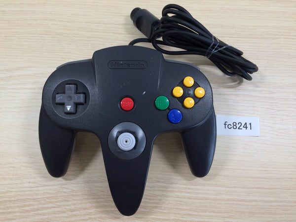 fc8241 Nintendo 64 Controller Black & Gray N64 Japan