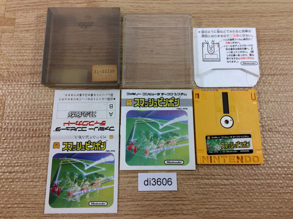 di3606 Smash Ping Pong BOXED Famicom Disk Japan