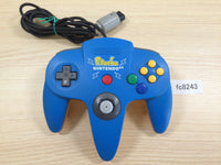 fc8243 Nintendo 64 Controller Pikachu Blue & Yellow N64 Japan