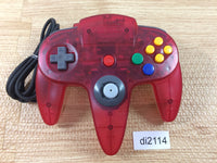 di2114 Nintendo 64 Controller Clear Red N64 Japan