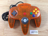 di2115 Nintendo 64 Controller Clear Orange & Black N64 Japan