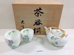 ob2875 Kyusu and Yumoni Tea Cup Set Arita Ware Ceramics Tableware Japan