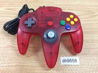 dh9558 Nintendo 64 Controller Clear Red N64 Japan