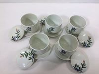 ob3257 Tea Cup and Saucer Set Ceramics Tableware Japan