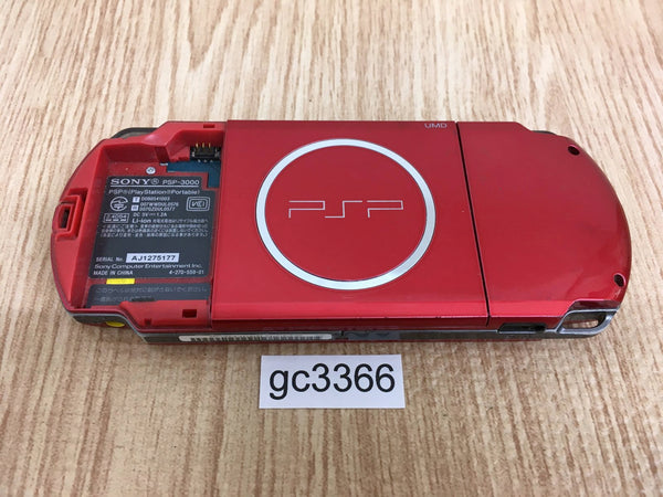 gc3366 Not Working PSP-3000 RADIANT RED SONY PSP Console Japan