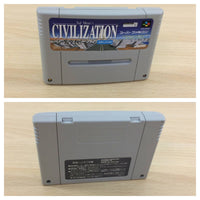 ub3303 Civilization Sekai Nana Daibunmei BOXED SNES Super Famicom Japan