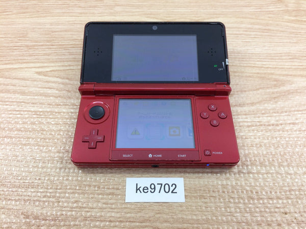 ke9702 Plz Read Item Condi Nintendo 3DS Flare Red Console Japan