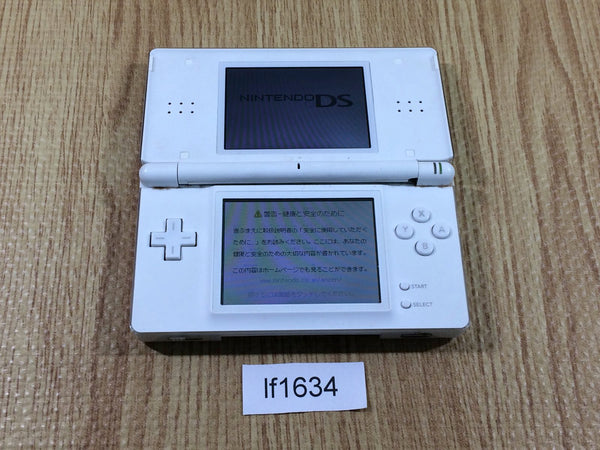 lf1634 Plz Read Item Condi Nintendo DS Lite Crystal White Console