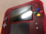 ke1684 No Battery Nintendo 2DS CLEAR RED Console Japan