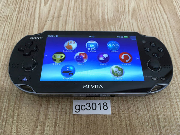 gc3018 PS Vita PCH-1000 CRYSTAL BLACK SONY PSP Console Japan