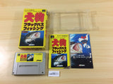 ua9611 Ohmono Black Bass Fishing Jinzouko Hen BOXED SNES Super Famicom Japan