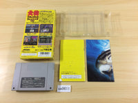 ua9611 Ohmono Black Bass Fishing Jinzouko Hen BOXED SNES Super Famicom Japan