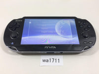 wa1711 PS Vita PCH-1100 CRYSTAL BLACK BOXED SONY PSP Console Japan