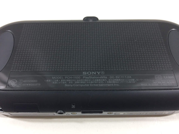 wa1711 PS Vita PCH-1100 CRYSTAL BLACK BOXED SONY PSP Console Japan
