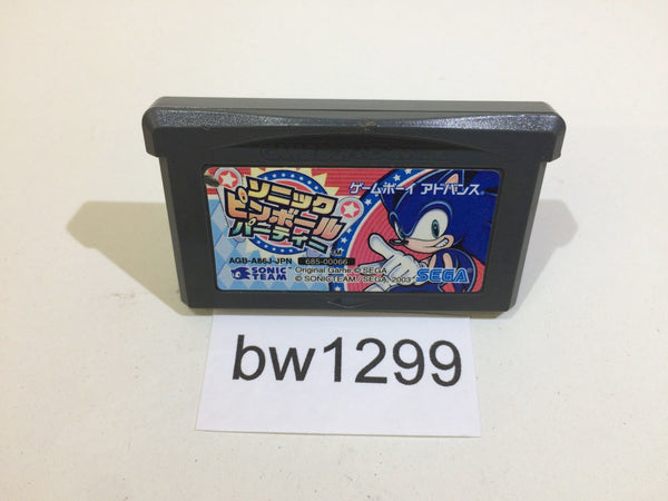 bw1299 Sonic Pinball Party GameBoy Advance Japan