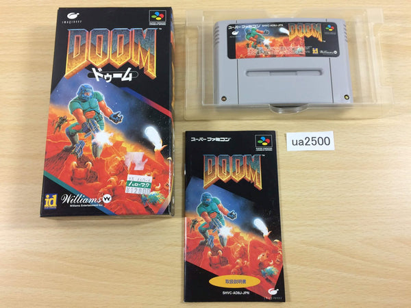 ua2500 Doom BOXED SNES Super Famicom Japan